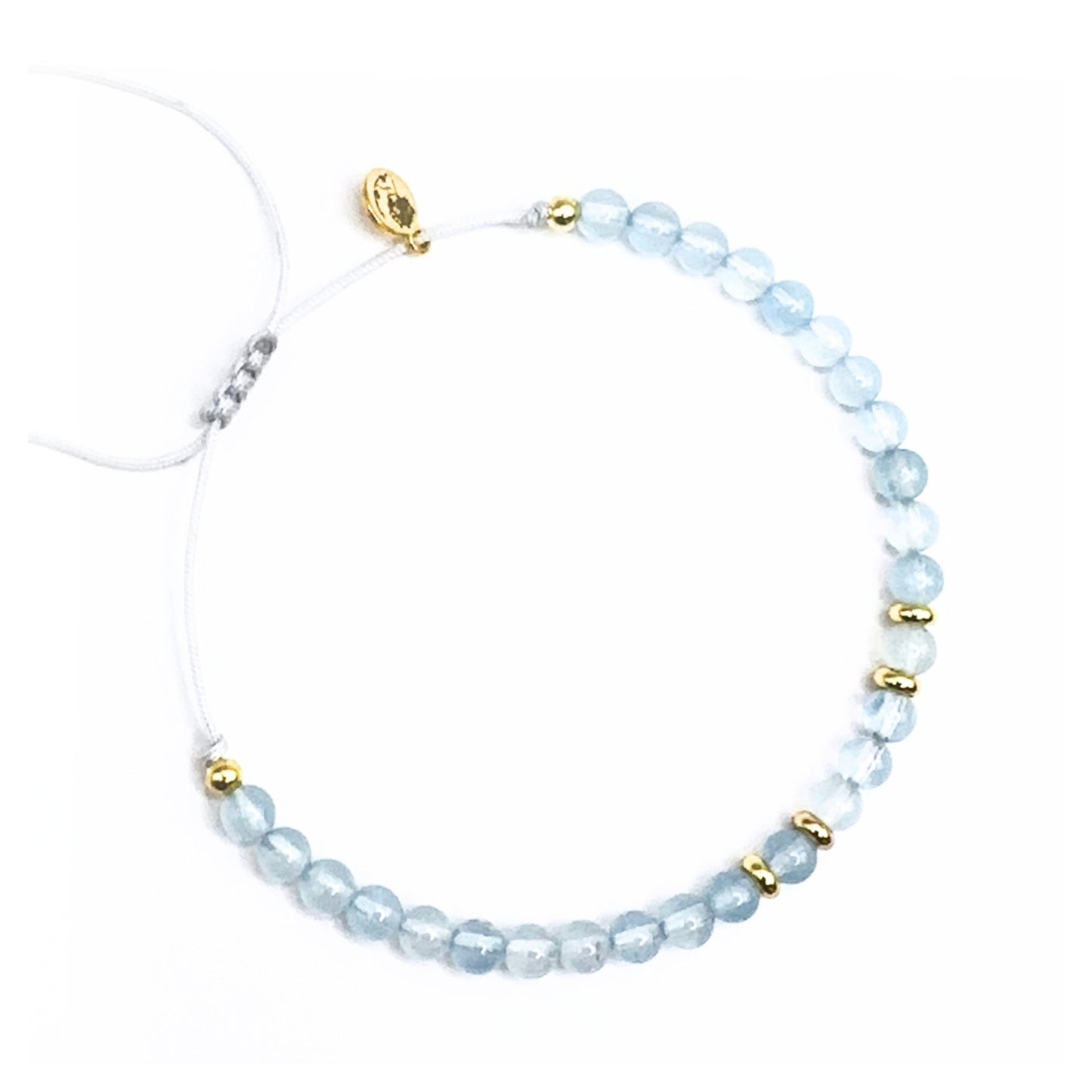 Geistiges Wachstum Intuition Empathie Selbstvertrauen "BEING ME" Aquamarin gold