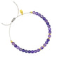 Konzentration Harmonie Vertrauen Kraft “FOCUS ON INTUITION” Natürlicher Amethyst Heilsteinarmband gold