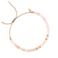 Love Loyalty Partnership Depression Harmony Beauty of Life "LOVE IS KEY" Natural rose quartz healing stone bracelet rose gold