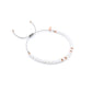 Pure femininity moonstone healing stone bracelet rose gold